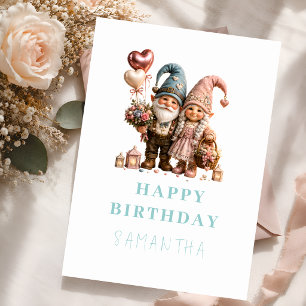 Carte Ballons Floraux & Anniversaire Cottagecore