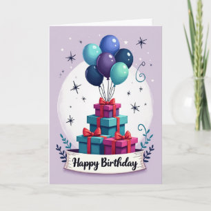 Carte Ballons Présentés à Points
