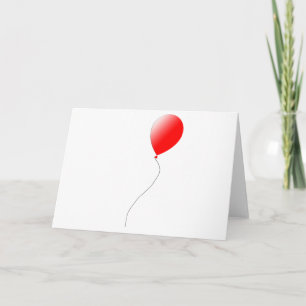 Carte Ballons rouges