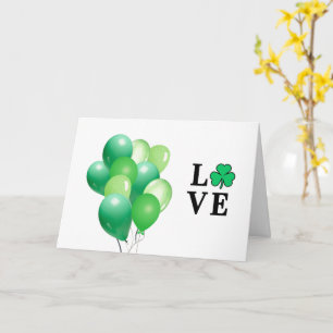 Carte Ballons verts tout usage LOVE Irlande
