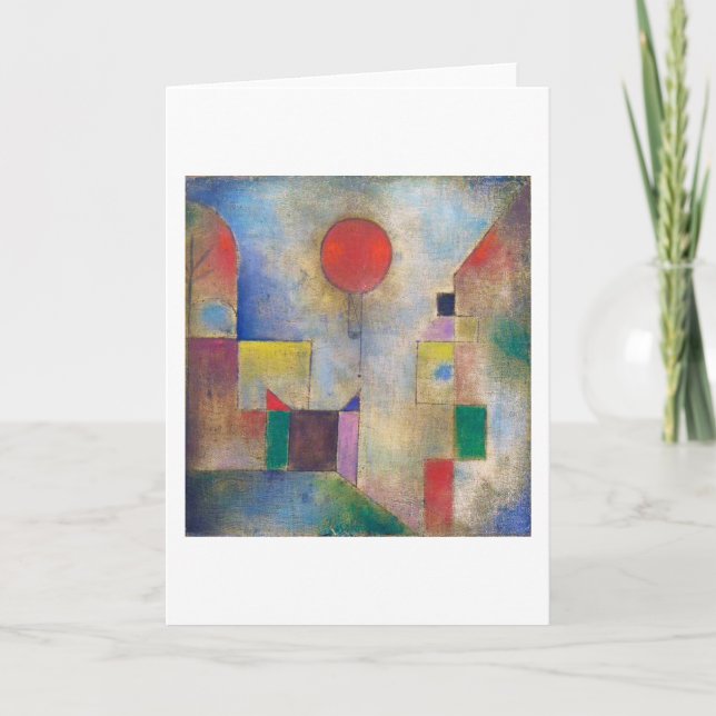 Carte Balloon rouge, Klee (Devant)