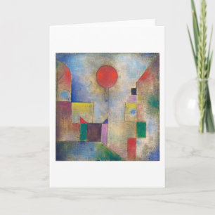 Carte Balloon rouge, Klee