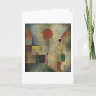 Carte Balloon rouge - Paul Klee