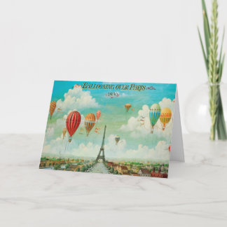 Carte Balloquer sur Paris Vintage voyage