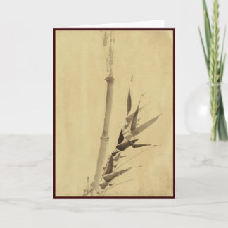 Carte Bambou, Hokusai Art Japonais