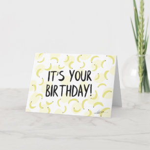 Carte Banana Anniversaire