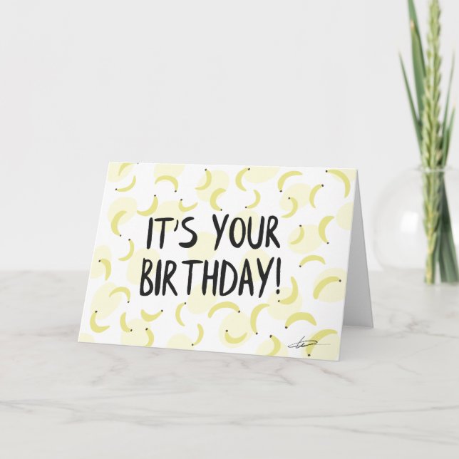 Carte Banana Anniversaire (Devant)