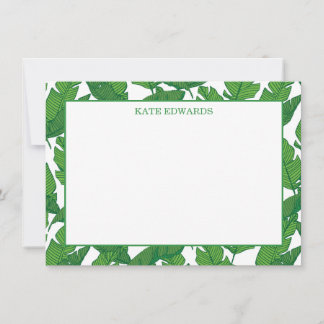 Carte Banana Leaf Flat Note