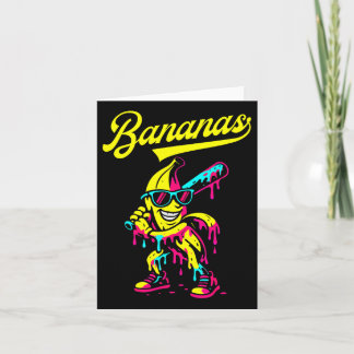 Carte Banana Rétro Rappel Fruit Populaire Baseball Bana