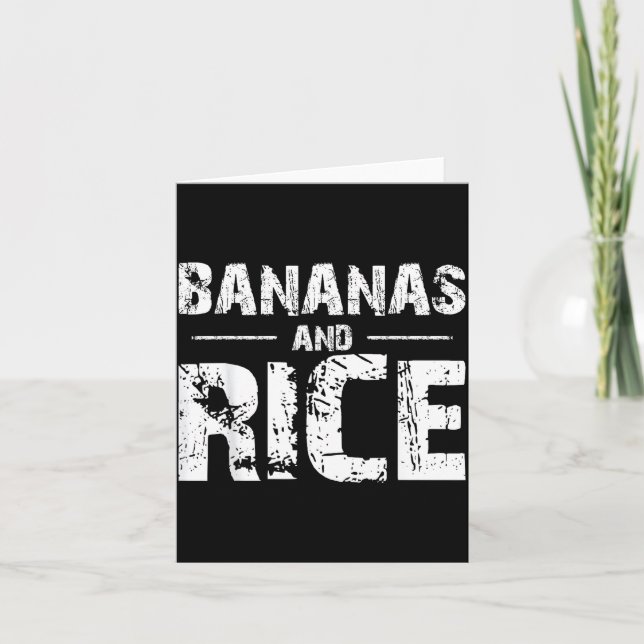 Carte Bananas and rice  (Devant)