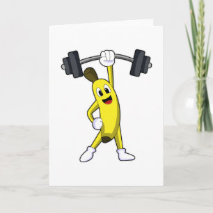 Carte Banane à l'entraînement en force avec haltère