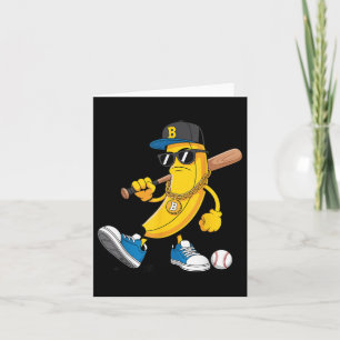 Carte Banane Cool Porter des Lunettes de Soleil Joueur d
