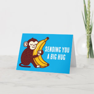 Carte Banane d'amour de singe