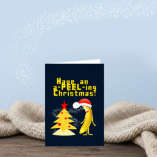 Carte banane de Noël