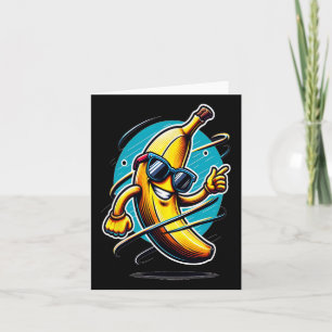 Carte Banane Jaune Dabbing Avec Sungles - Dab Dancing F
