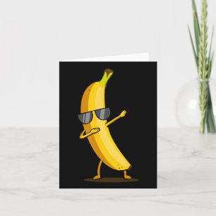 Carte Banane jaune Dabbing - Dab Funky Dancing Fruit