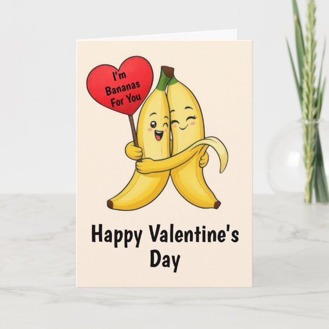 Carte Banane Saint-Valentin (Devant)