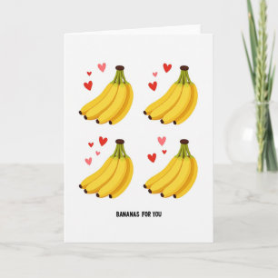Carte Bananes Pour Votre Cœur
