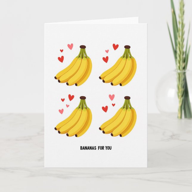 Carte Bananes Pour Votre Cœur (Devant)