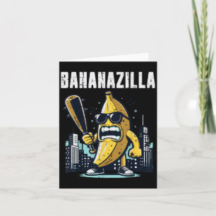Carte Bananier Monstre Bananazilla Fruit Drôle Mème Homm