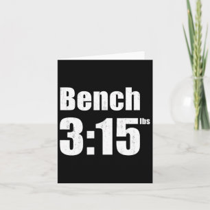 Carte Banc 315 - Presse À Banc 315Livres Gym