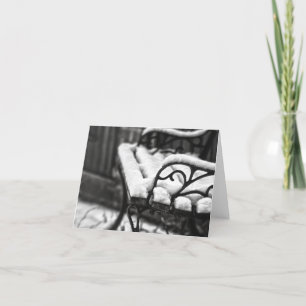 Carte Banc dans la neige