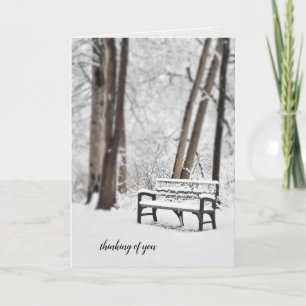 Carte banc d'hiver