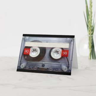 Carte Bande de cassette rétro amusante