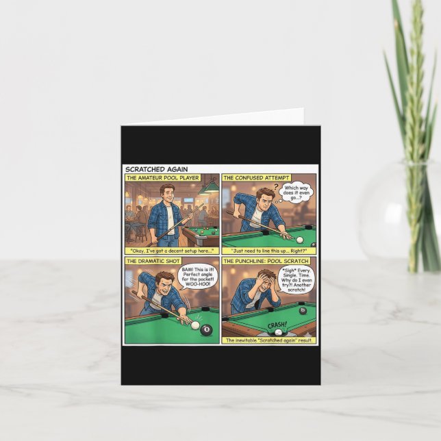 Carte Bande dessinée drôle ol rayée à nouveau (Devant)