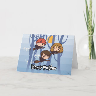 Carte Bande dessinée Harry, Ron, et vol de Hermione en
