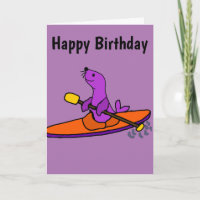 Bande dessinée Kayaking de phoque pourpre drôle