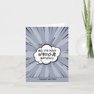 Carte Bande dessinée personnalisée