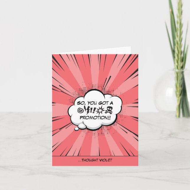 Carte Bande dessinée personnalisée (Devant)