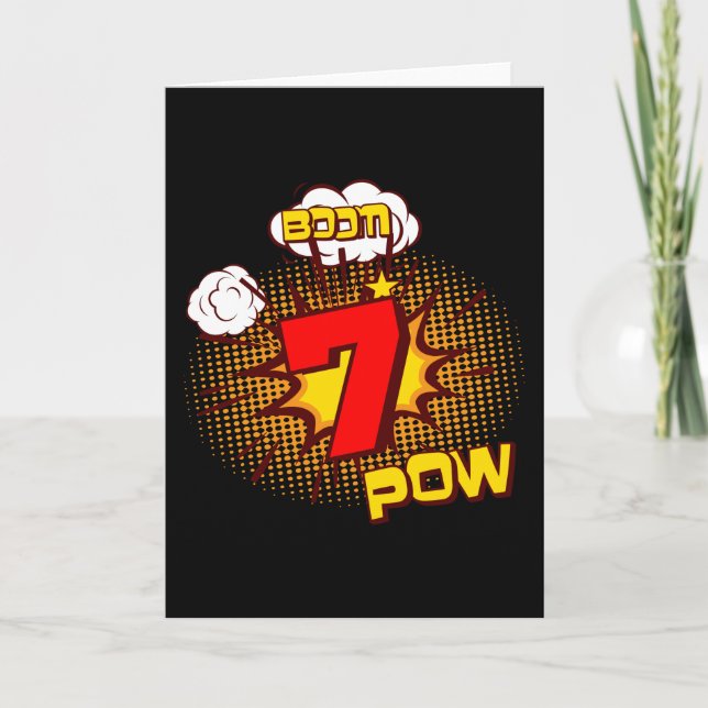 Carte Bande dessinée pour enfants de 7 ans (Devant)