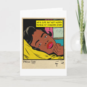 Carte Bande dessinée romantique vintage rétro : Conversa