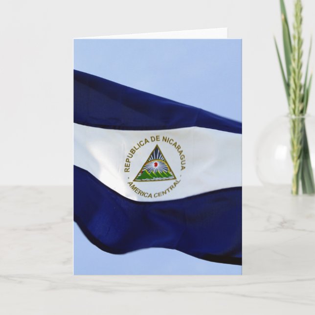 Carte bandera de nicaragua (Devant)