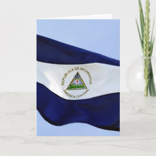 Carte bandera de nicaragua