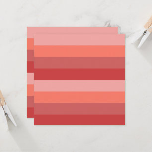 Carte Bandes roses de corail