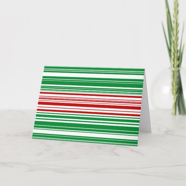 Carte Bandes rouges et vertes (Devant)