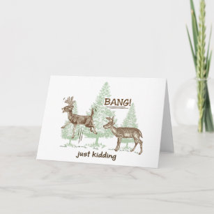 Cartes De Vœux Humour Chasseur Zazzle Fr