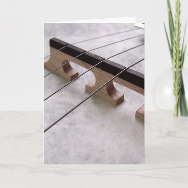 Carte Banjo Closeup Photo (Devant)