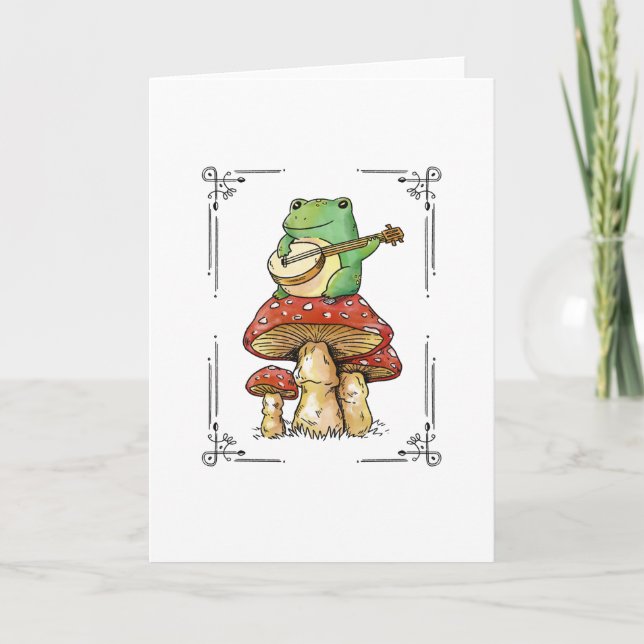 Carte Banjo Frog sur Mushrom (Devant)