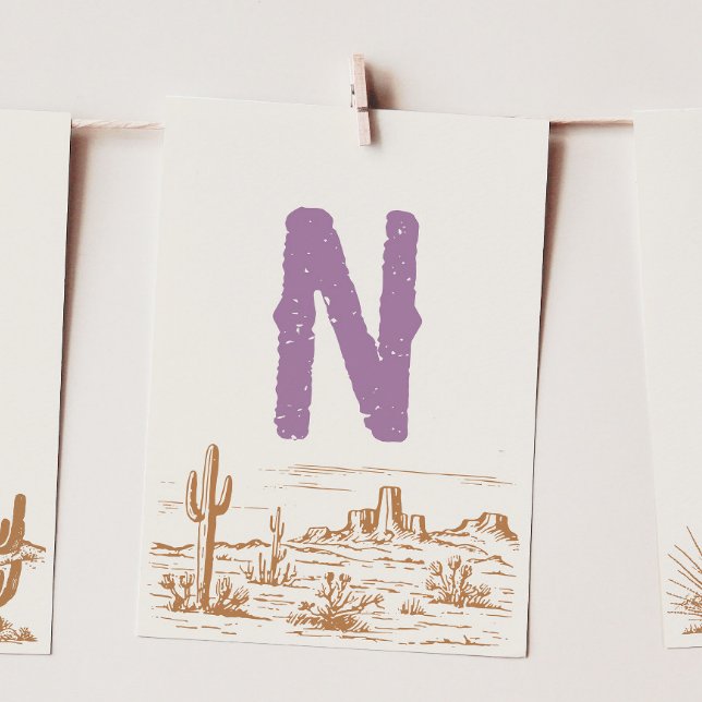 Carte Bannière à bascule haute chaise "N" (Créateur téléchargé)