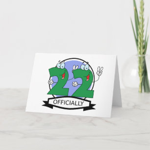 Carte Bannière d'anniversaire officielle 22