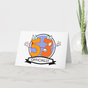 Carte Bannière d'anniversaire officielle 53