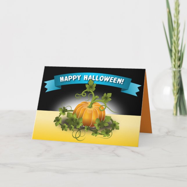 CARTE BANNIÈRE 'HAPPY HALLOWEEN' (Devant)