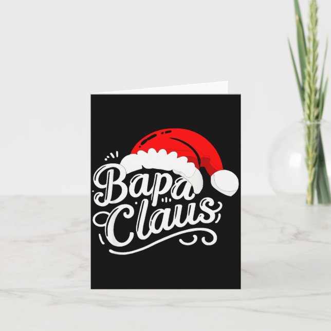 Carte Bapa Claus Christmas Santa's Pajama Family Matchin (Devant)