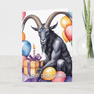 Carte Baphomet Ballons et Cadeaux d'anniversaire Gothiqu