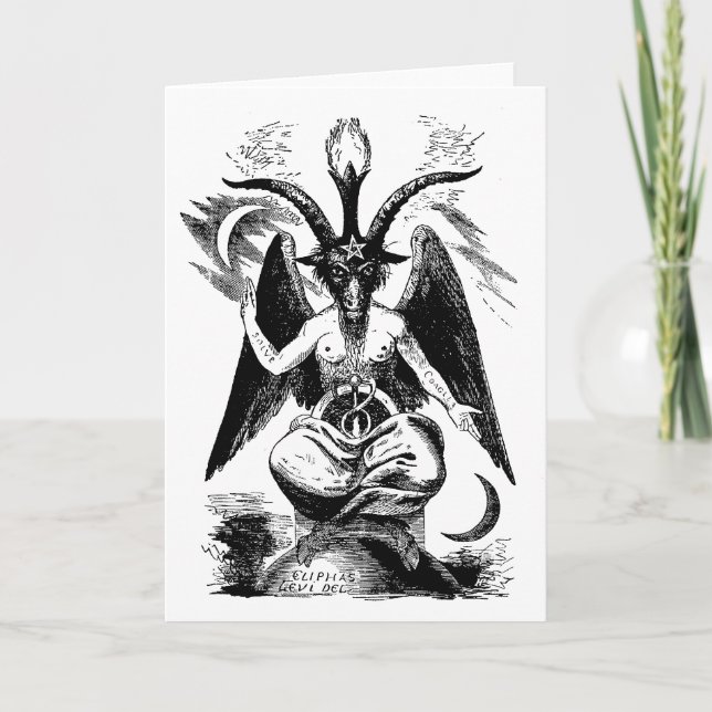 Carte Baphomet (noir) (Devant)