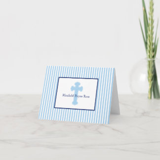 Carte Baptême Baptême Bleu